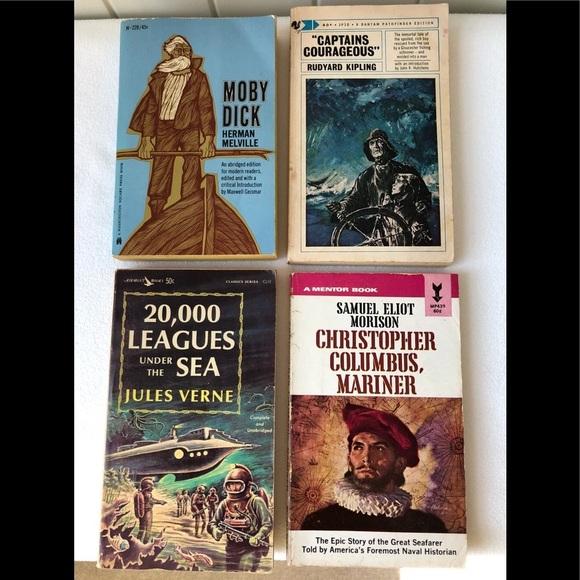 Vintage Other - Vintage Classics Moby Dick Captain Courageous 20,000 Leagues Under the Sea